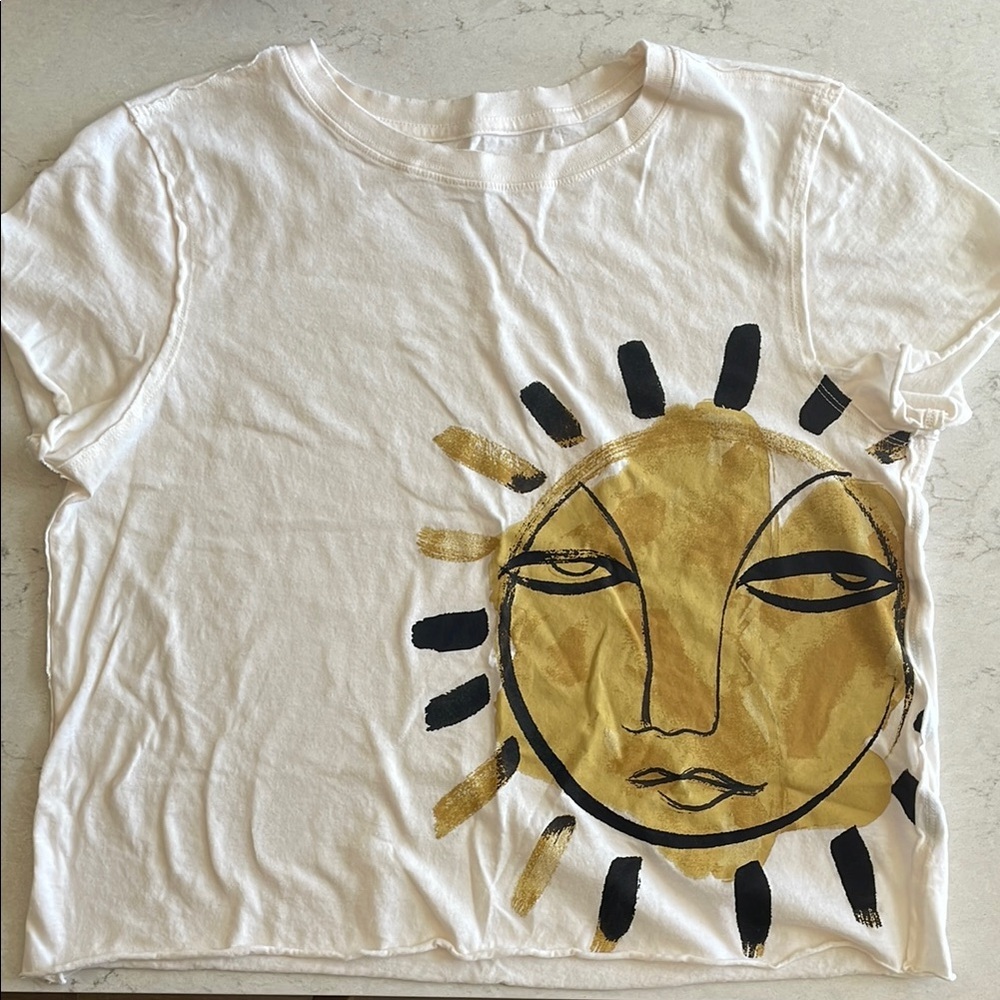 LouLou Avenue x Anthropologie Graphic Tee NWOT